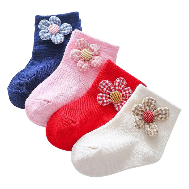 New baby socks autumn and winter children's socks European and American girls socks spring and autumn Princess socks cartoon girls baby socks
