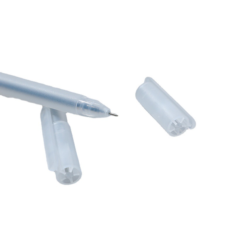 Picture of Small White Pen Gel Pen Sign Pen Transparent Frosted Student Simple Stationery Creative suit Plastic Wholesale Pen
