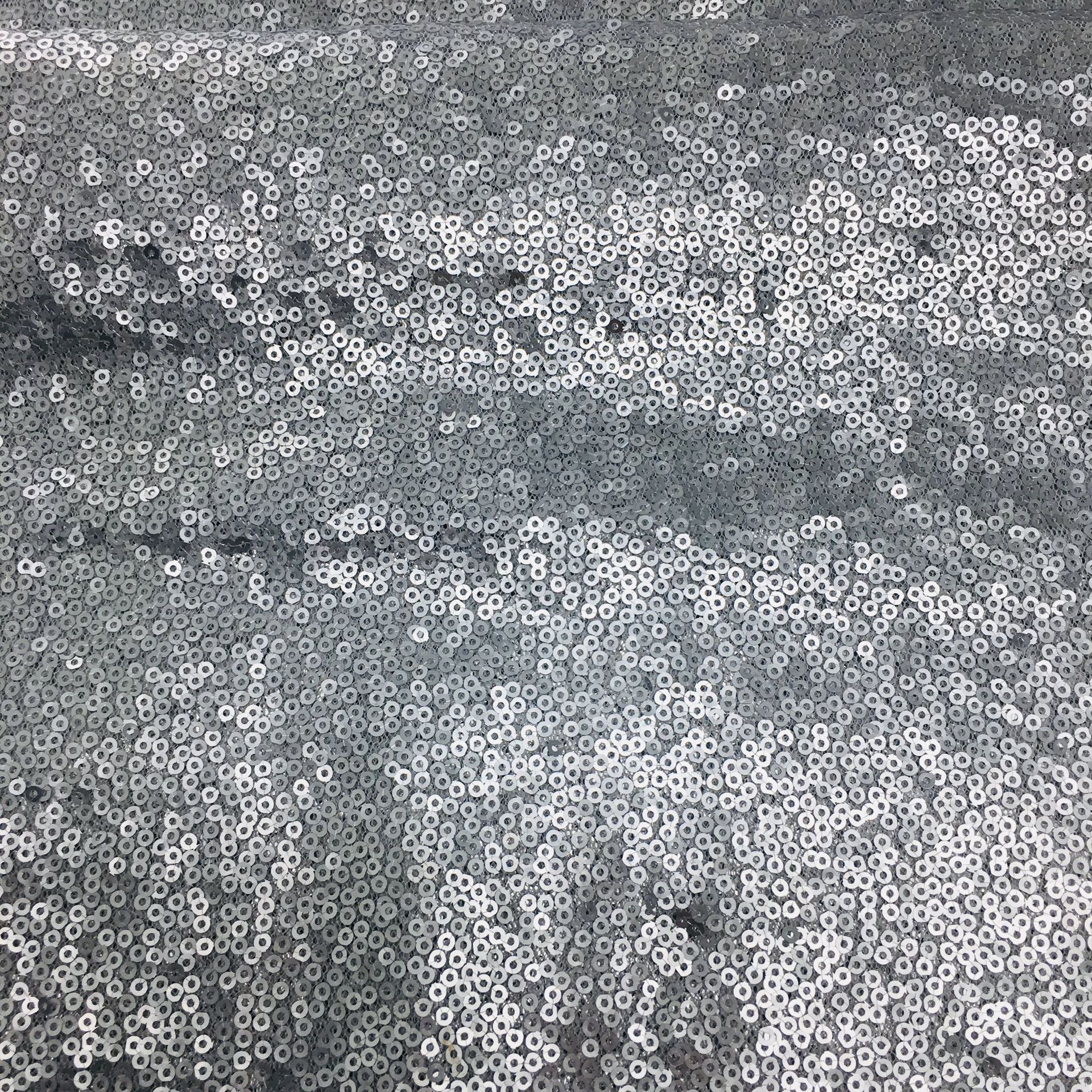 Picture of Spot wholesale 3mm sequin cloth scrambled sequin fabric wedding costume sequin fabric beaded fabric