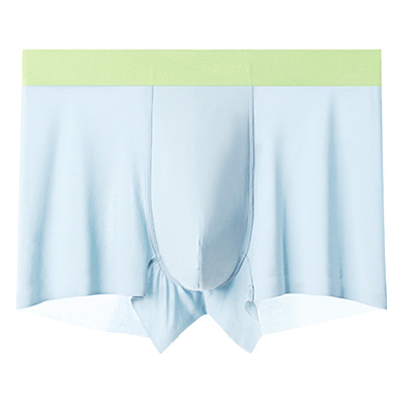 Men's Ice Silk Traceless Underwear Boys Boxers Summer Thin Comfortable Breathable Boxers Men's plus size Shorts