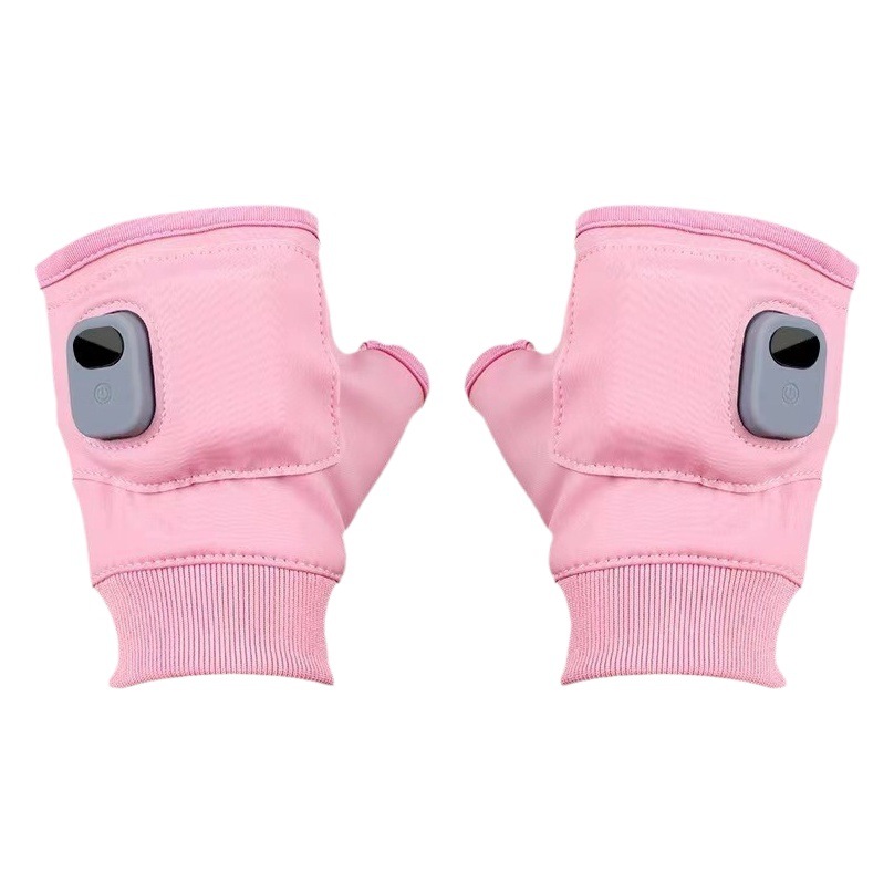 New Manufacturer Spot Electric Heating USB Charging Split-Finger and Half-Finger Touch Screen Smart Heating Winter Warm Gloves