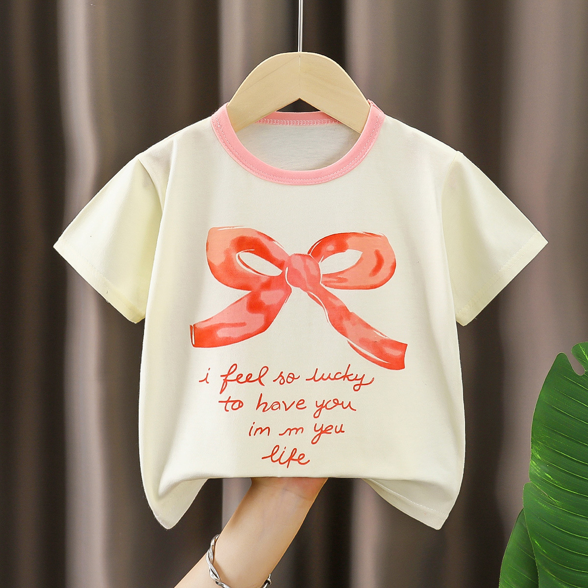 Picture of Children's Short-sleeved T-shirt Cotton New Children's Summer Baby Clothes Boys' Thin Girls' Top Summer Children's Clothing