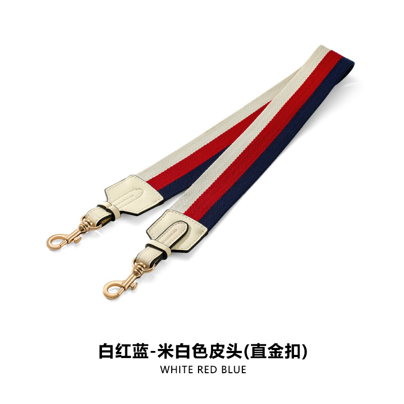 Picture of F-91 Suitable for Bag Crossbody Strap Colorful Easy-to-Rap Contrast Canvas Bag Strap Widened Non-adjustable Shoulder Strap