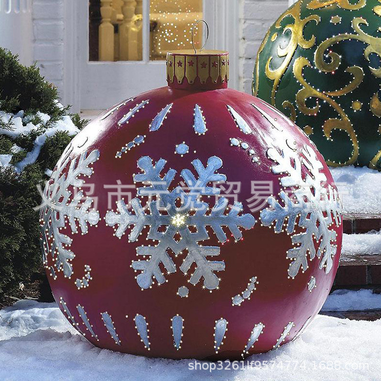 Cross-border Christmas inflatable ball outdoor fun holiday atmosphere crafts inflatable toys a variety of spot decorations