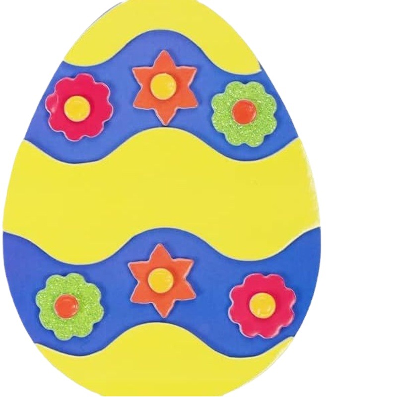 New Easter party decoration ornaments felt handmade colorful egg pendant rabbit Carnival decoration