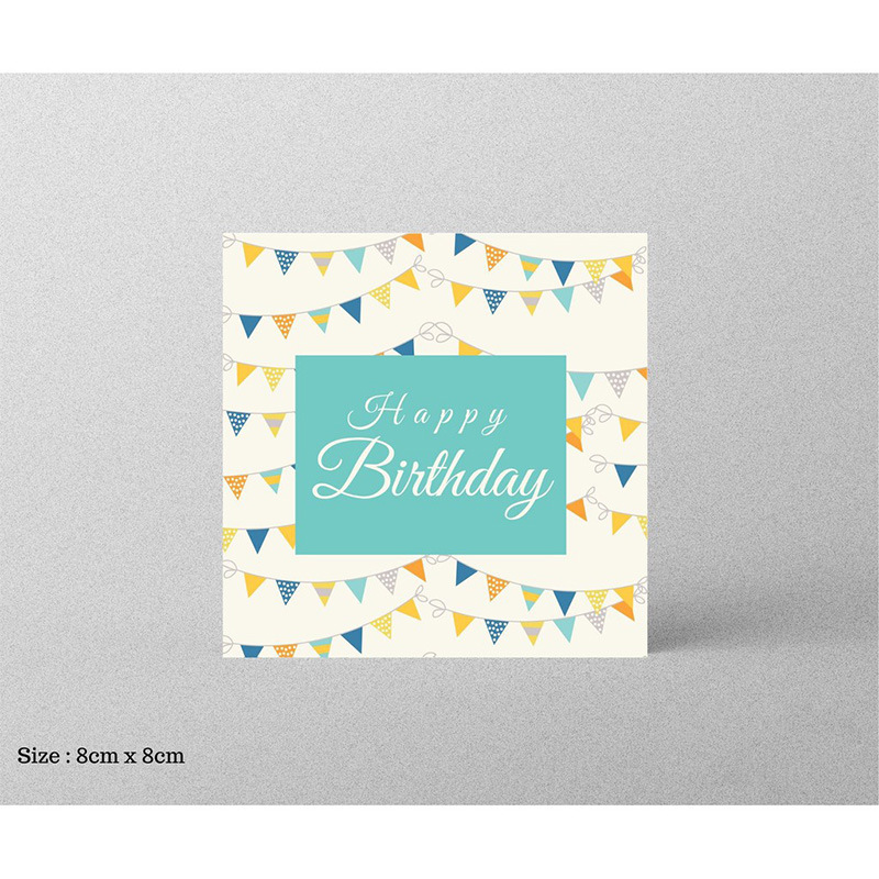 Picture of 30 Sheets/Pack Square Simple Thank You Cards Coated Paper Business Cards Gift Packaging Decorative Cards English Mini Thank You Cards