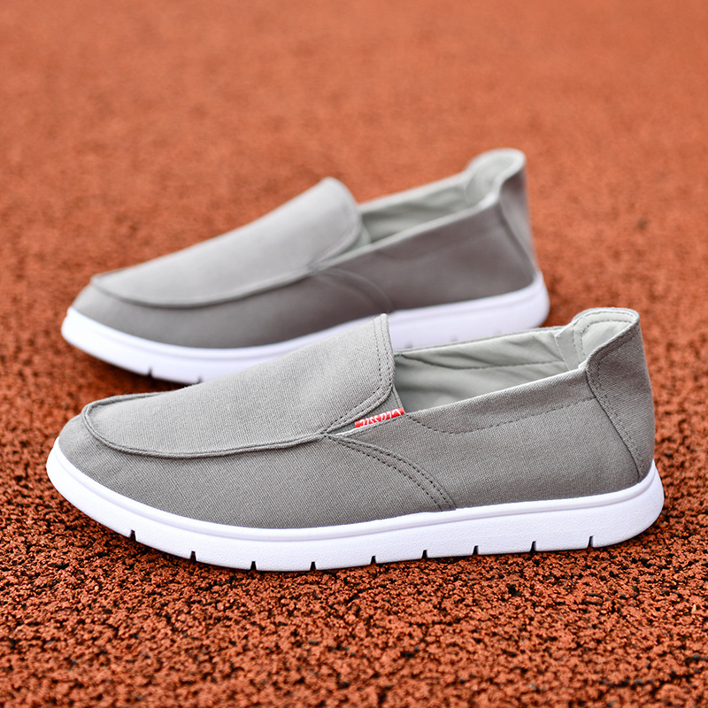 Men's Shoes 2024 New Style Slip-on Old Beijing Cloth Shoes Legs Lazy Men's Casual Comfortable Canvas Shoes Old Head Shoes