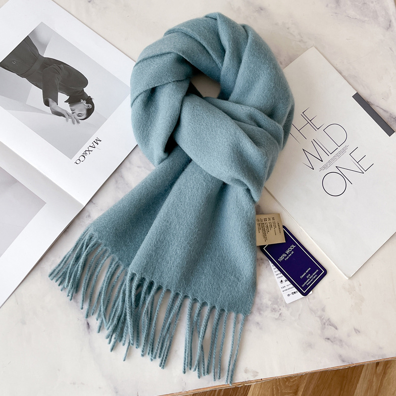 Picture of 2025 New Autumn and Winter Warm Scarf Women's Easiest for Match Long Pure Wool Scarf Men's Couple Style Spot Wholesale