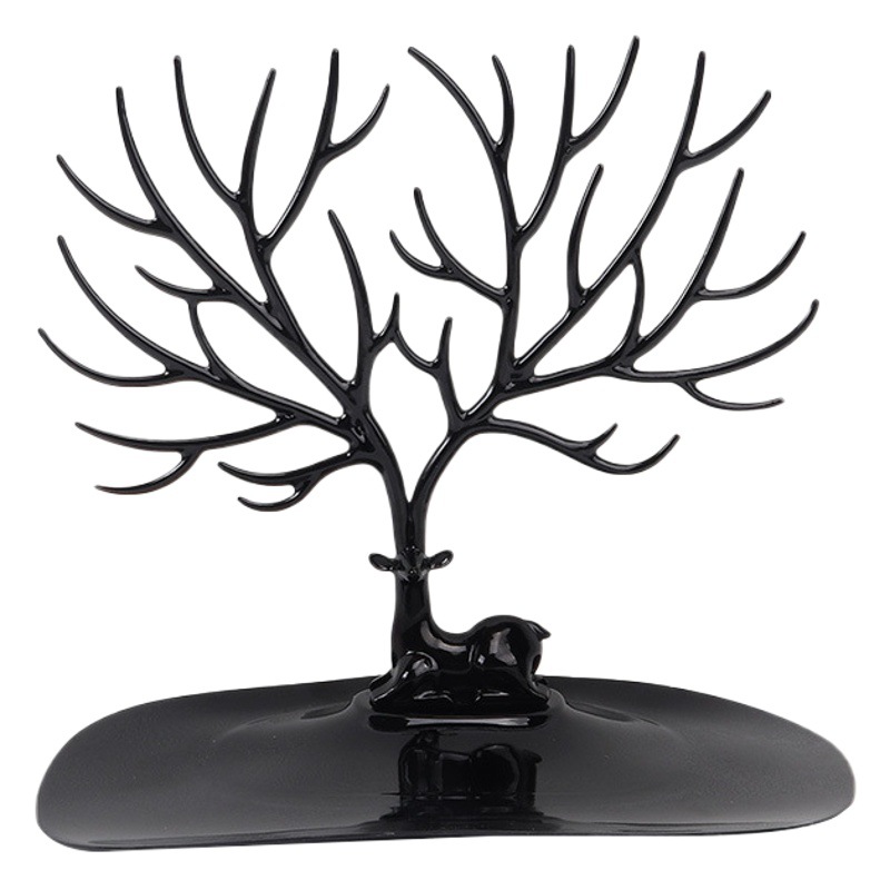 Jewelry Rack Storage Plastic Antler Tree-Shaped Bracelet Necklace Earring Stand Props Jewelry Display Rack Cross-Border Hot Sale