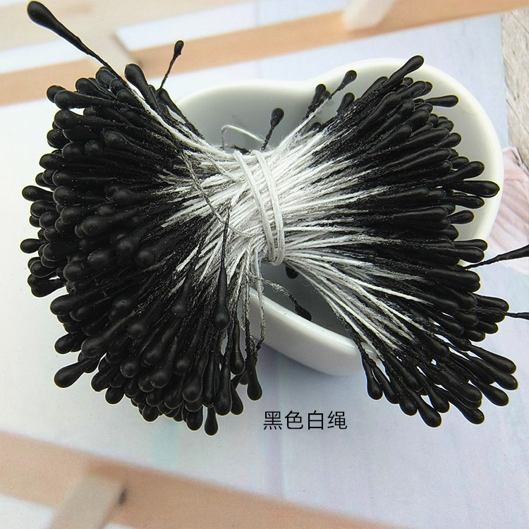 Picture of Wholesale Korean Style Handmade DIY Hair Accessories High Simulation Flower Stamens Material 2mm Matte Round Match Head Flower Heart Flower Stamens