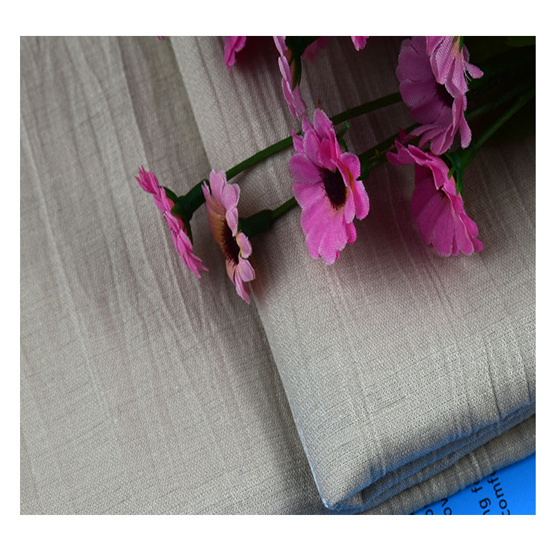 Nylon Linen Interwoven Linen Nylon Blended Fabric Monofilament Nylon Linen Plain Fabric