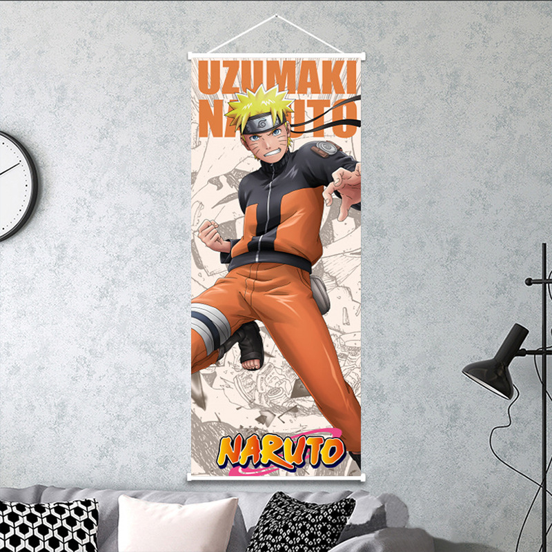 Picture of HY hanging painting cartoon character peach skin velvet scroll cloth painting secondary yuan student gift Wall decorative painting