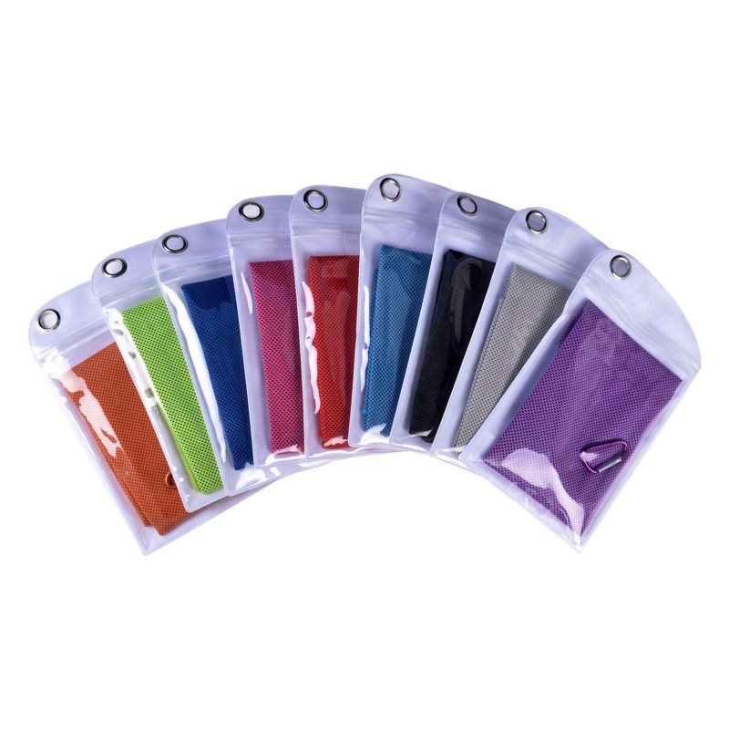 Double layer sports towel cold feeling towel sports fitness towel sweat absorbent cooling ice towel ice cool wipe sweat absorbent