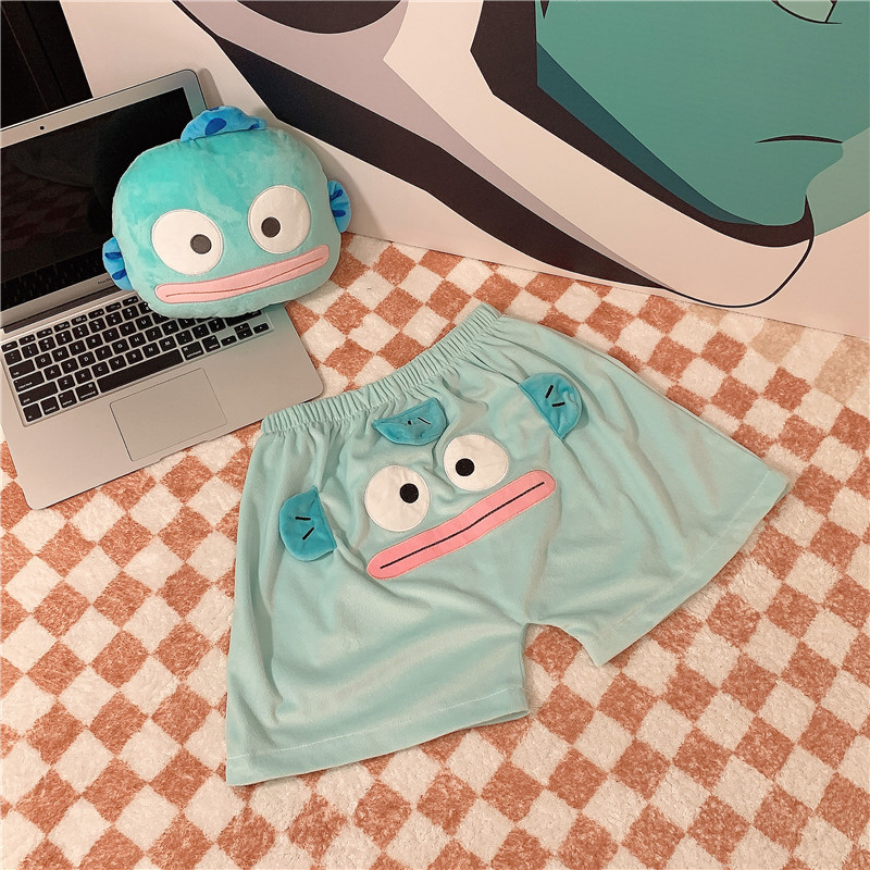 Picture of Three-Dimensional Cute Funny Elephant Shorts Summer Pants for Men and Women Loose Ugly Little Flying Elephant Couple Student Pajamas Pants