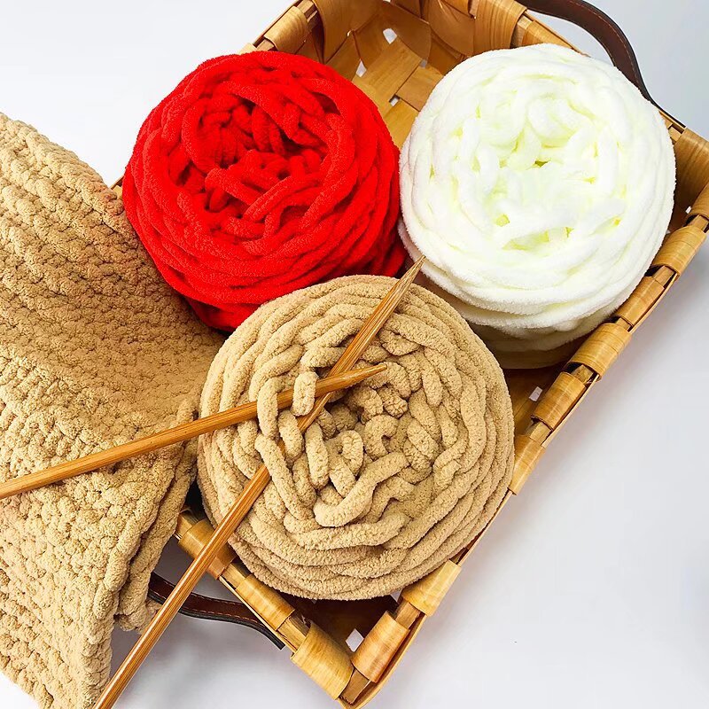 Ice Strip Single Strand Thick Wool Stick Needle Thread Blanket Cotton Slippers Thread Scarf Hat Scarf Thread Manufacturer Wholesale