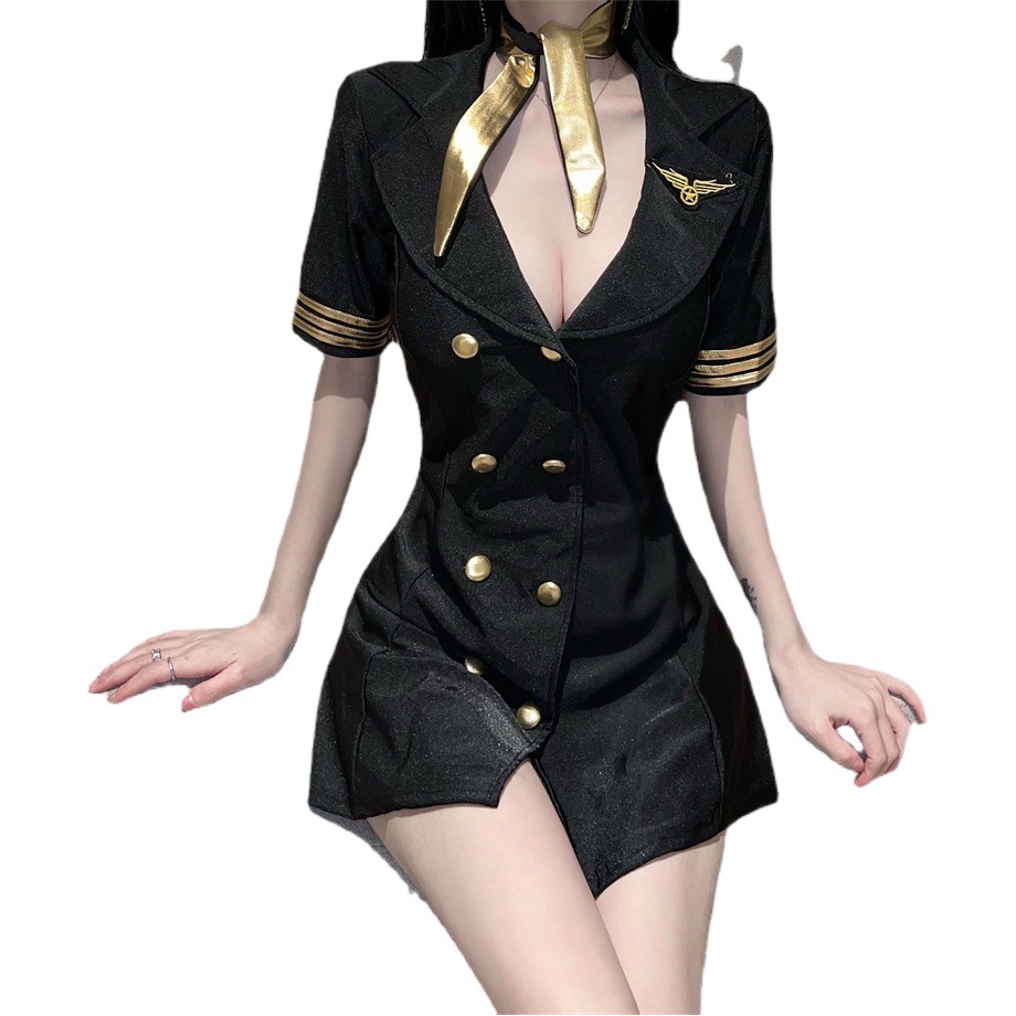 Nightlife experience three new sexy underwear policewoman uniform set stewardess clothing manufacturers wholesale a generation of hair