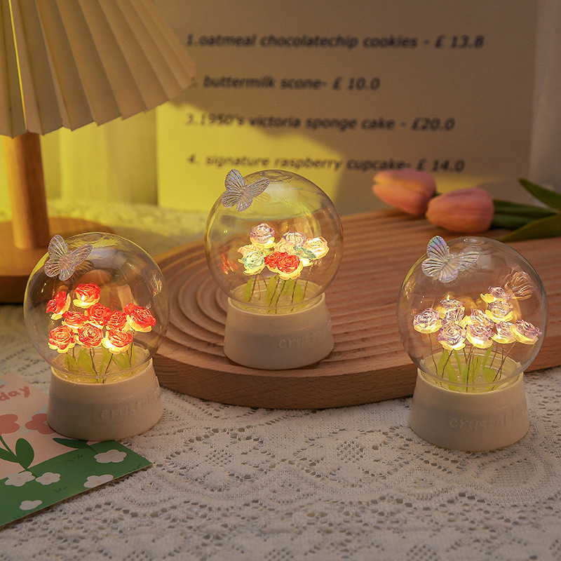 Tulip Nightlight Handmade DIY Material Bag Mother's Day Teachers' Day Birthday Gift for Girls and Boys to Send BFF