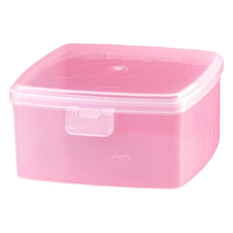 Square Plastic Box Pp Crisper Intimates Packaging Box Transparent Plastic Box Storage Box Buckle