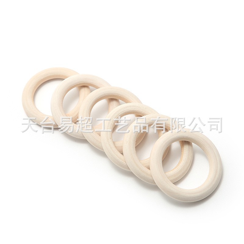 Picture of Spot Factory Direct Sales 15-150mm Wood Color Wooden Ring Wooden Ring Curtain Ring DIY Jewelry Accessories Wholesale