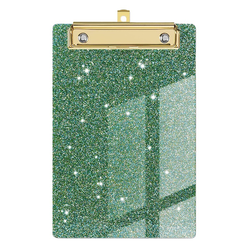 Glitter acrylic office file splint student supplies meeting record Doctor Nurse writing board pad