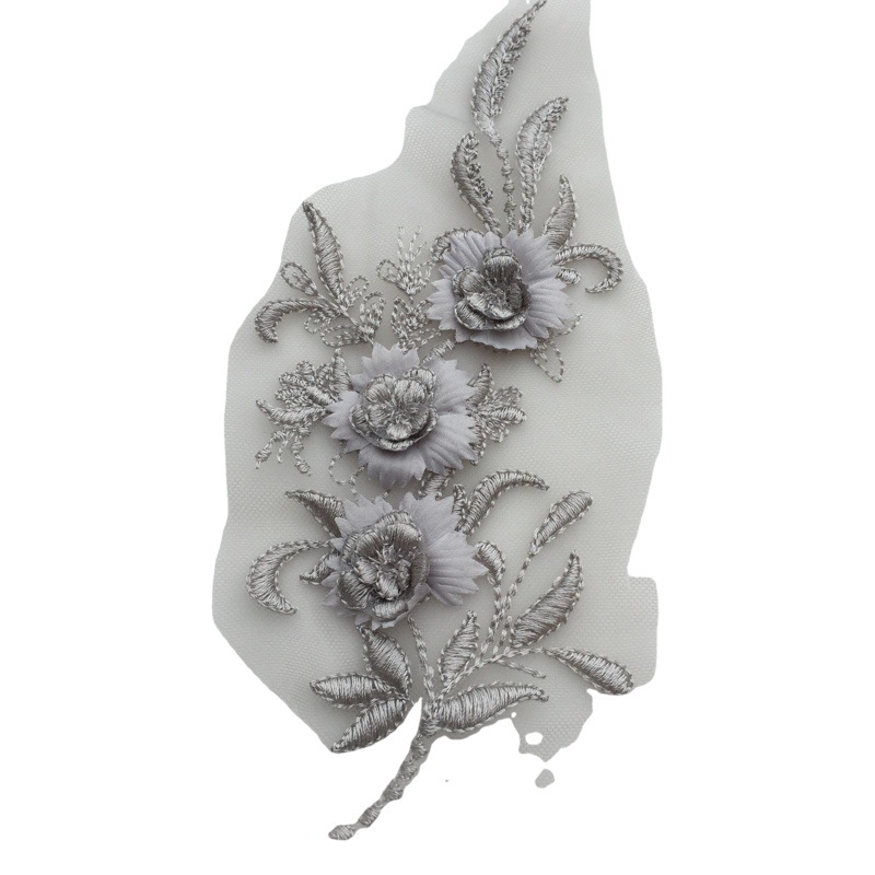 New Color Lace Flower 15 Color Three-dimensional Lace Flower Popular Clothing Lace Flower Sticker Colorful Lace