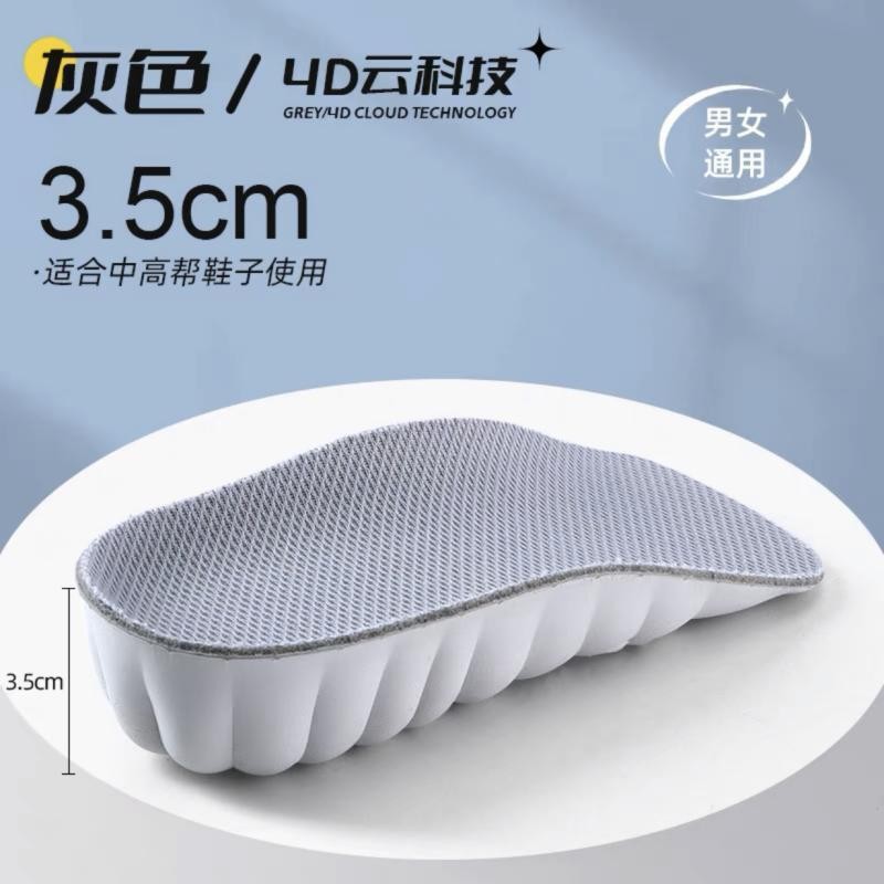 Picture of Inner heightening insole half pad eva breathable comfortable invisible heightening pad heel shock absorption can be cut wholesale distribution