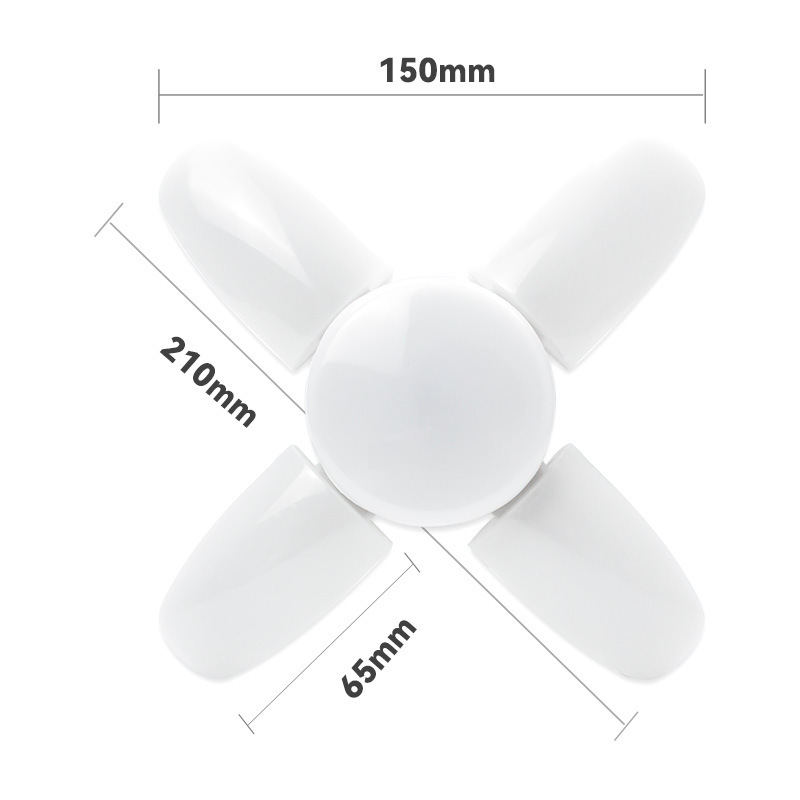 Picture of Four-leaf folding lamp new mini leaf lamp E27 screw super bright LED lighting bulb wholesale bulb burst