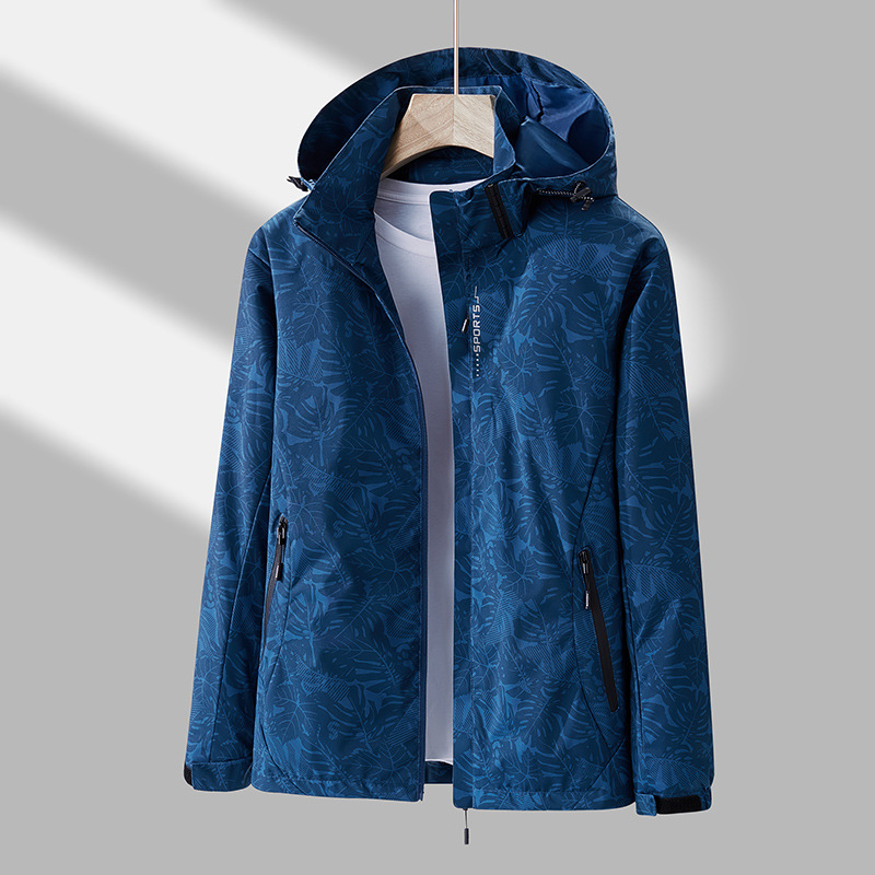 Picture of Outdoor Single-Layer Jacket Men's Windproof Water-Splashing Women's Camouflage Breathable Jacket Sports Running Mountaineering Suit Trendy Trenchcoat