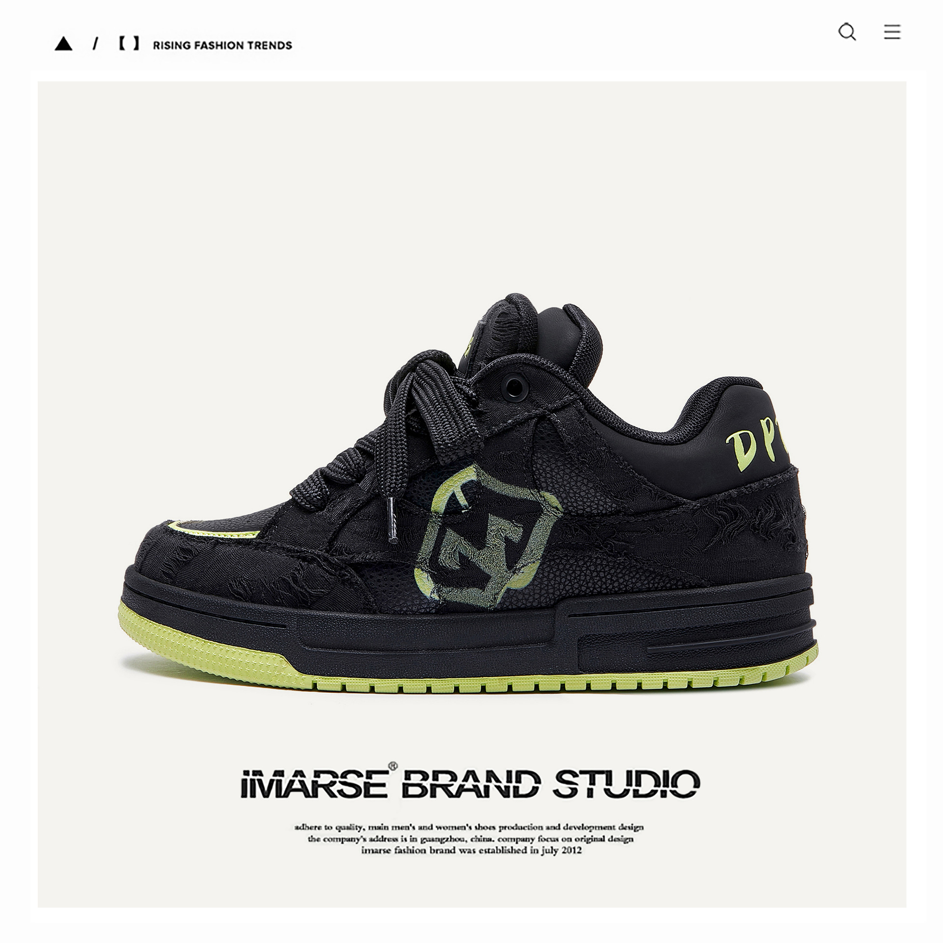 Guangzhou Shoes Destroys Aesthetics Black Knight Trendy Shoes Bread Shoes Height Increasing Trendy Shoes Men's and Women's Same Couple's Board Shoes Men's Shoes