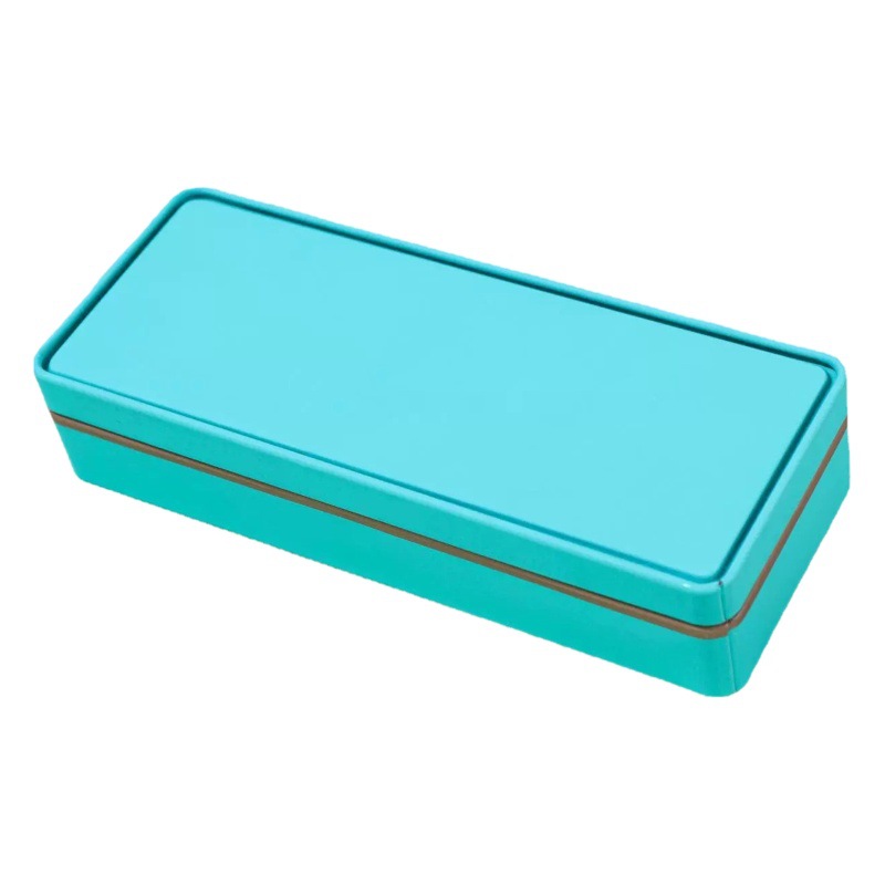 Rectangular tea iron box tinplate box touch three bubble two bubble iron box support custom metal tea box customization