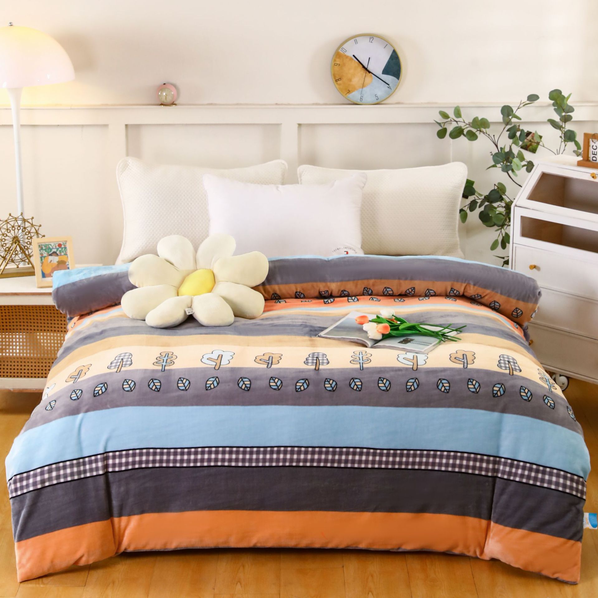 Picture of [2024 new milk velvet winter quilt] autumn and winter warm thick milk velvet winter quilt double-sided student dormitory bedding