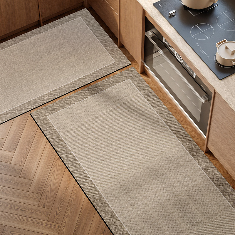 Picture of Kitchen Floor Mat Water Absorbent Oil-proof Light Luxury High-level Wash-free Diatom Mud Non-slip Mat Household Door Mat