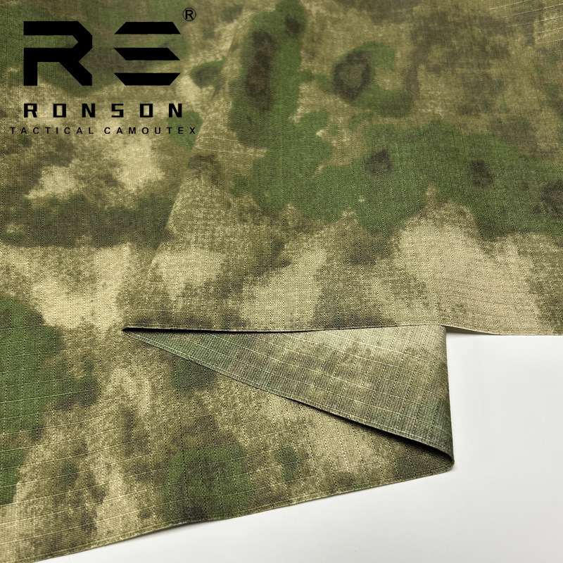 Picture of Rongsheng in stock U.S. Army UCP Grey Plaid Digital ACU Camouflage Fabric Polyester Cotton Plaid Breathable Wear-Resistant Tactical Fabric