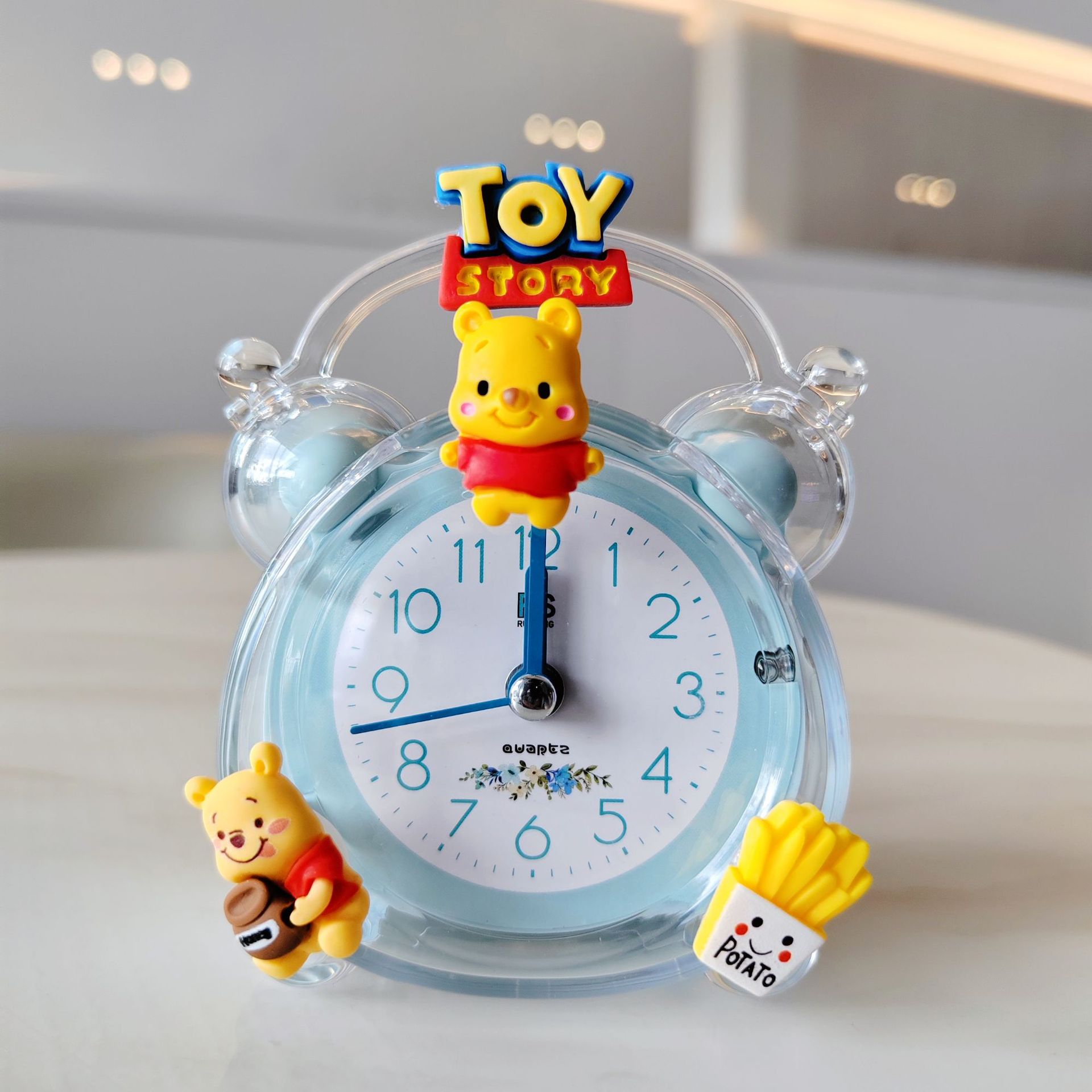 Picture of Childlike Cartoon Kidsren's Alarm Clock Creative Student Bedside Small Alarm Clock Kindergarten Small Gift Sharing Small Gift for the Whole Class