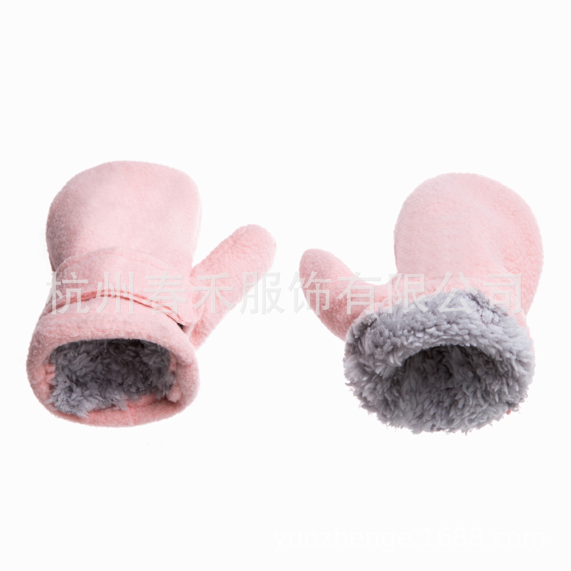 Picture of Spot 10 Colors Amazon 3 Size Cross-Border E-Commerce Kidsren's Mittens Polar Fleece Comfortable Velvet Velcro Gloves