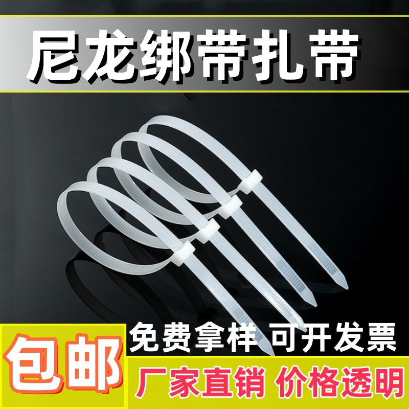REACH certification self-locking nylon strap cable tie wire harness fastening strap cold resistant high temperature strangulation dog