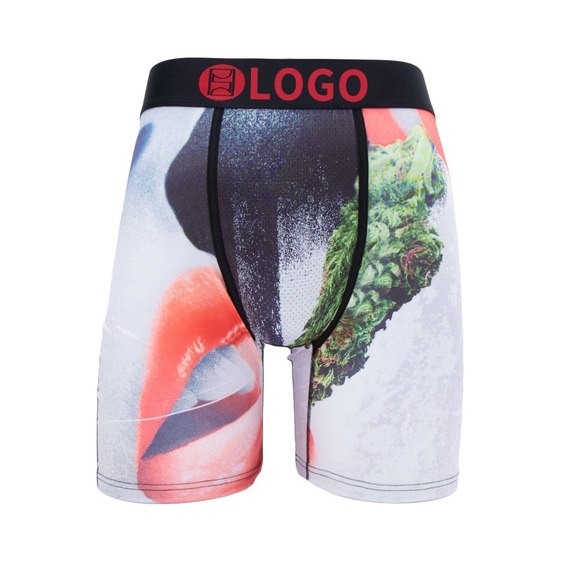 Picture of [Border-Border Hot Item] Psd Same Style Men's Personalized Printed Fitness Sports Extended Fashion New Boxer Briefs