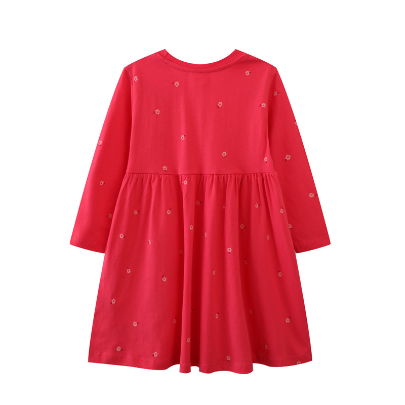 Picture of European and American Girls dress Long Sleeve Girls Princess Skirt Children's Cute Knitted Spring Skirt Distribution