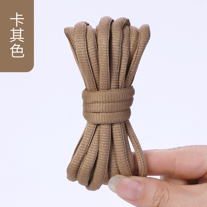 Picture of Wild elephant wholesale semicircle shoelace basketball shoes sneaker casual shoes shoelace black and white blue color oval shoelace rope
