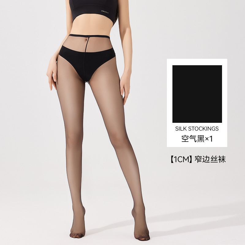 Picture of Bones Black Silk Stockings Black Pantyhose Spring and Autumn Thin No-drop Sexy Ultra-thin Silk Stockings Women's Anti-hook Durable