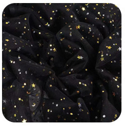 Picture of Can be used for cutting star and moon yarn sequins cloth net red yarn soft veil mesh gauze hand gift decorative gauze star yarn