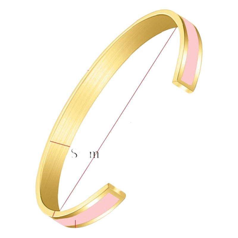 Amazon's New Bracelets Wholesale Women's European and American Stainless Steel Metal Accessories Color Niche High-End Yiwu Bracelets