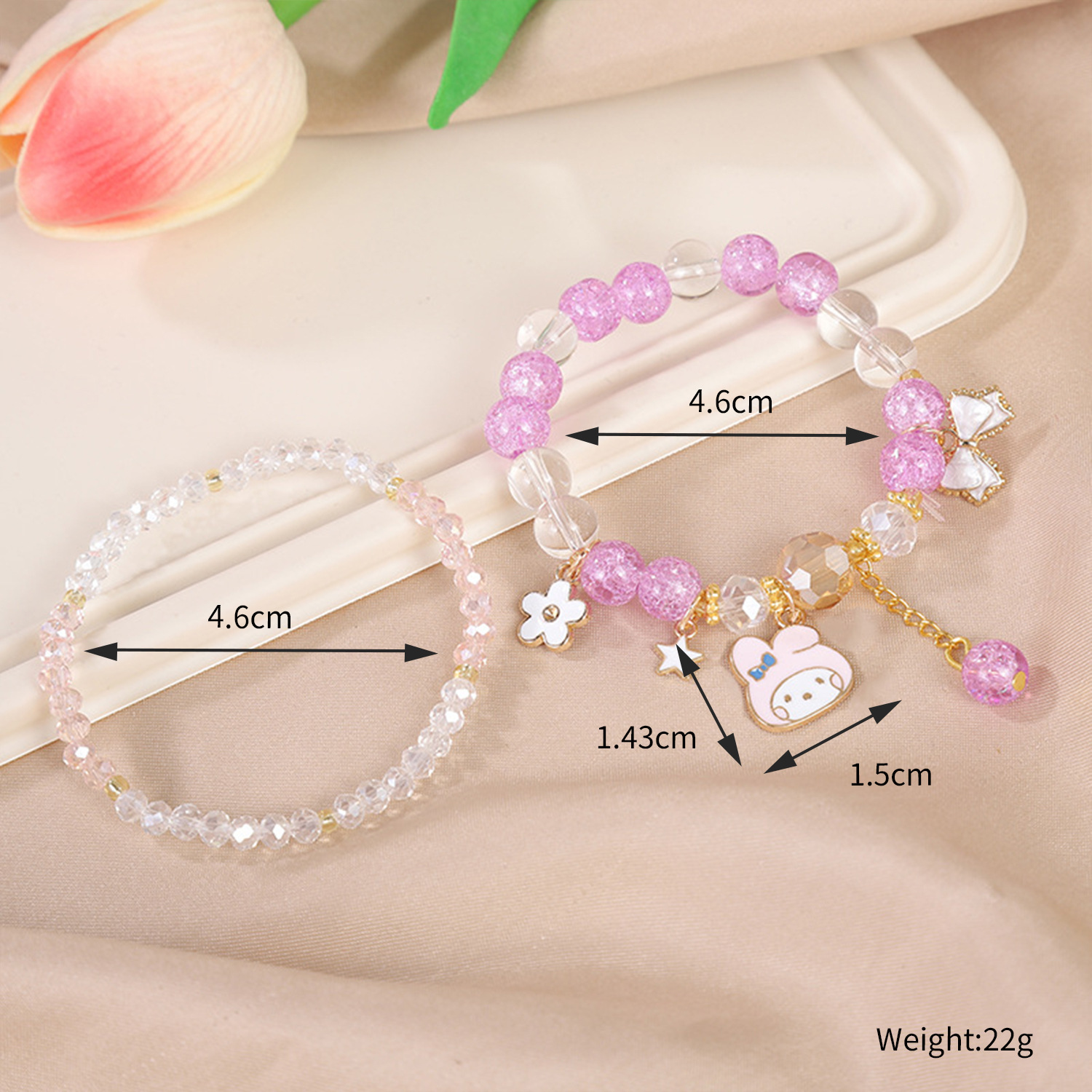 Picture of Children's Bracelet Bracelet Bracelet Beaded Crystal Women's Cute Students Girls' Bracelet Children's Gift