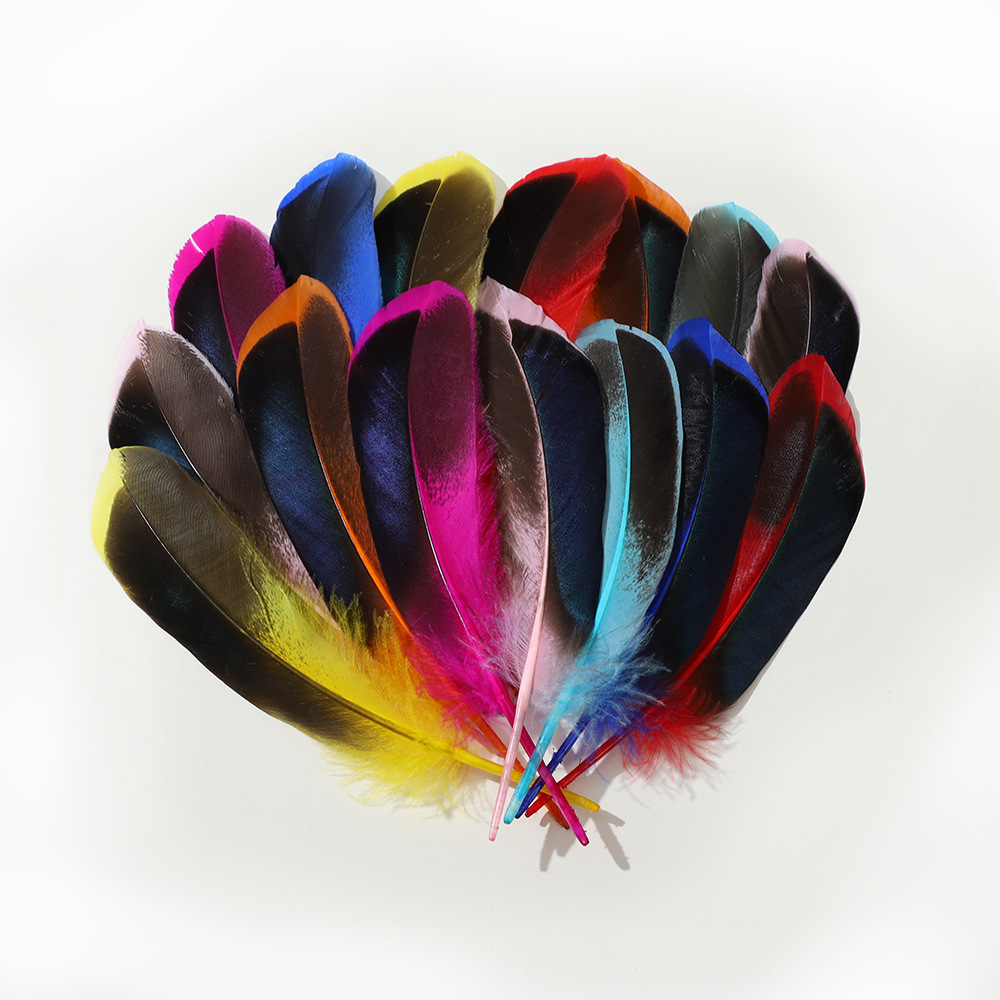 Picture of DIY Feathers, Natural Duck Feathers, Duck Feathers for Jewelry, Indian Headdress, Handmade Craft Decoration Materials, Creative and Natural