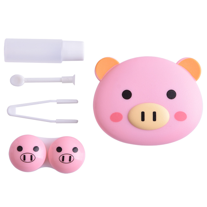 Picture of Animal Series Contact Lens Case Contact Lens Companion Box Cartoon Shape Contact Lens Nursing Box Portable