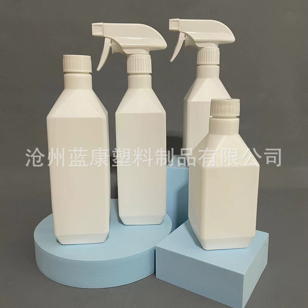 Plastic square bottlebottle. Oil cleaning bottle toilet cleaner bottle large volume discount