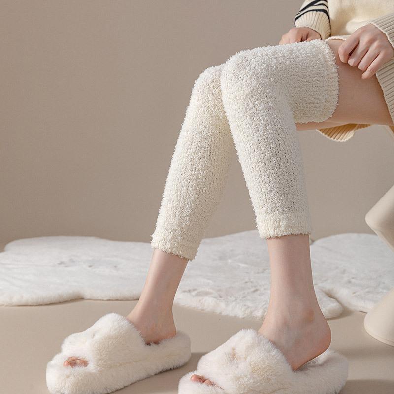 Coral fleece kneecap winter warm kneecap socks home warm unisex