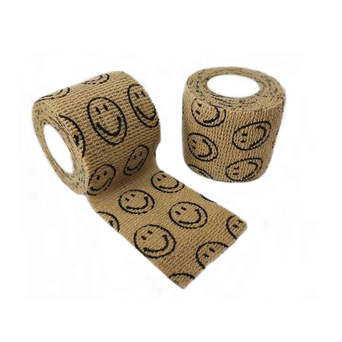 Picture of Factory wholesale non-woven self-adhesive elastic elastic bandage sports protection ankle pet print finger bandage