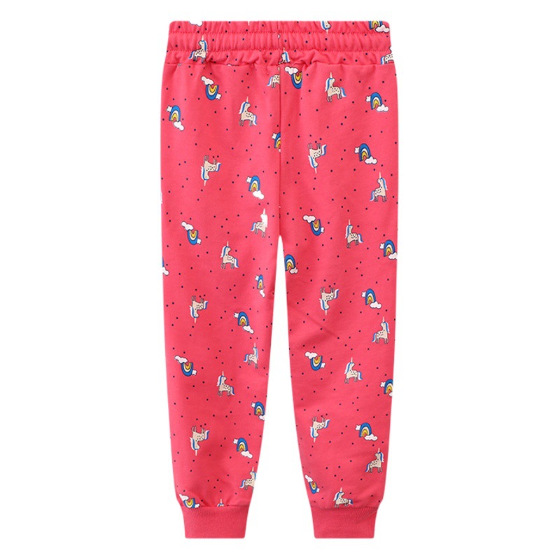 Cross-Border Supply Spring New Children's Sports Pants European and American Style Girls' Trousers Unicorn Girls' Sweatpants