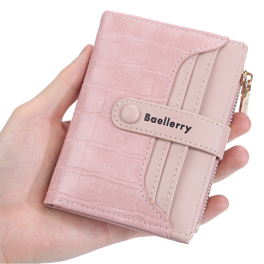baellerry New Women's Wallet Korean Style Fashionable Short Multi Card Two-fold All-match High-end Coin Purse